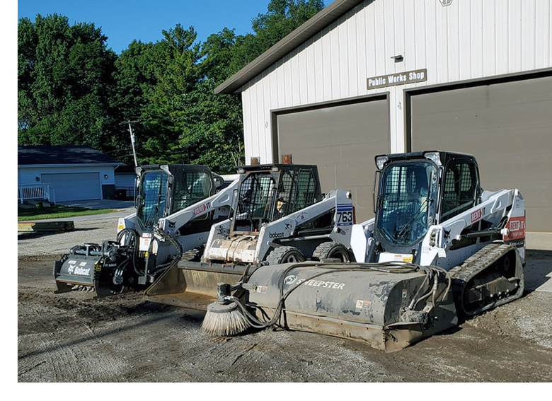 Picture of road equipment in Rochester Illinois